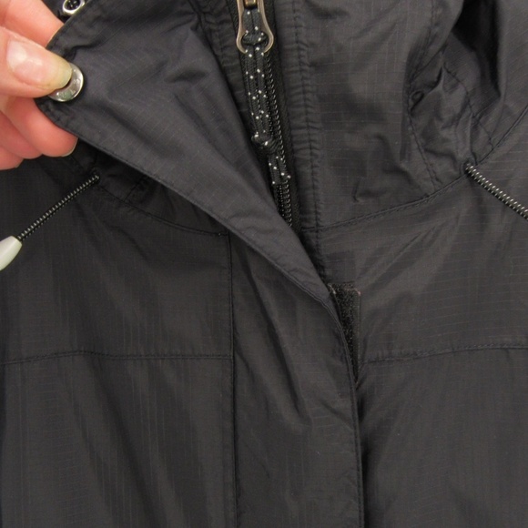 L.L. Bean Black Zipper/Velcro Hooded Windbreaker Mid-Length Men's Jacket - Picture 8 of 16